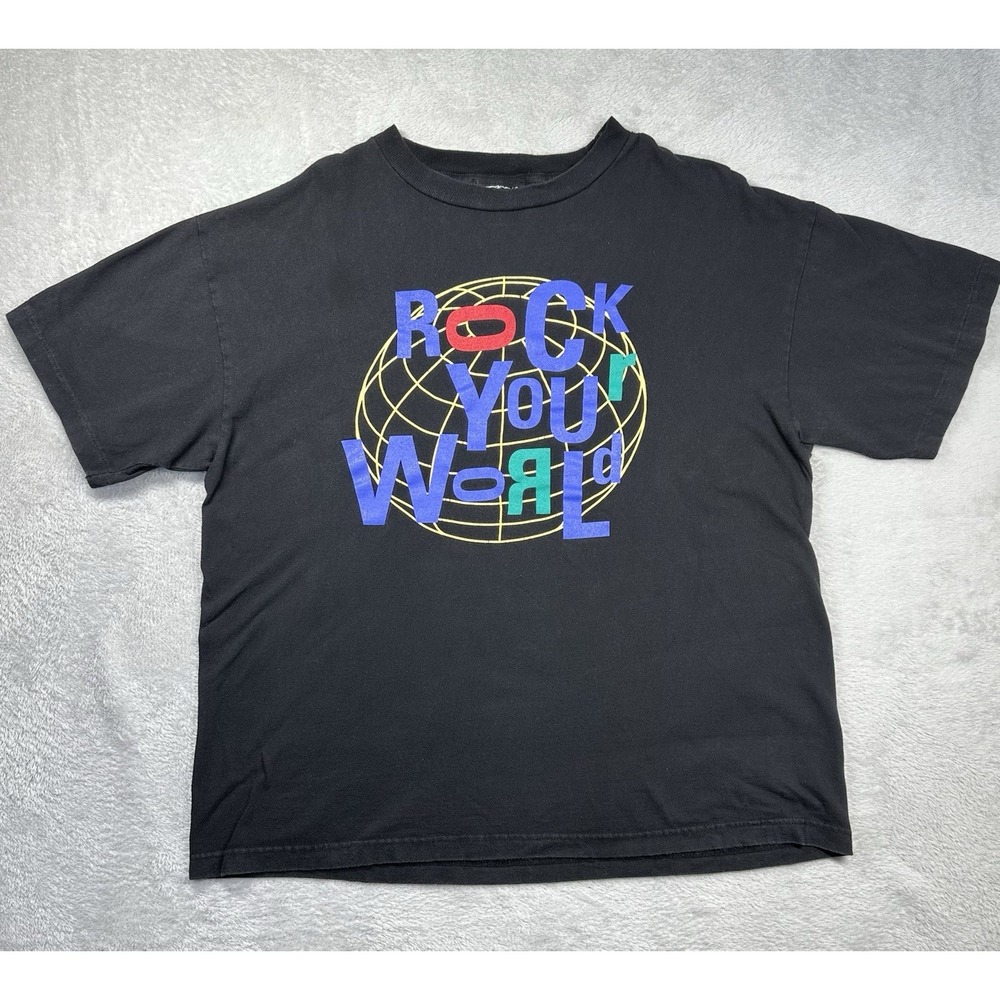 Vintage Rock And Roll Hall Of Fame Shirt Mens XL‎ Black Rock Your World Cronies